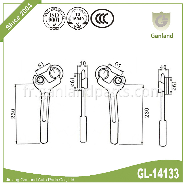 Dropside locks GL-14133Y5